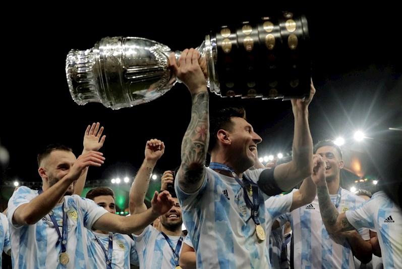 Lionel Messi and Argentina's National Team are the Copa America 2021 champions (EFE)
