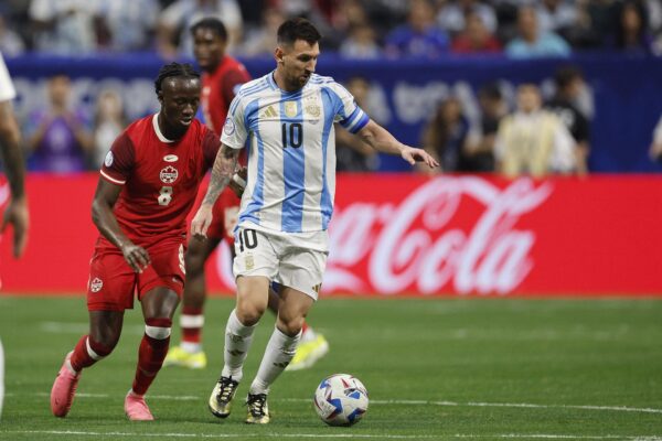 Lionel Messi during the game against Canada on the Copa America. (Photo by: EFE)