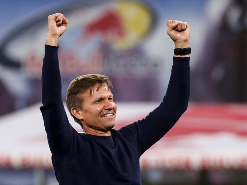 Fotografía de archivo en la que se registró al seleccionador del equipo nacional masculino de fútbol de Canadá, el estadounidense Jesse Marsch, en Leipzig (Alemania). EFE/Filip Singer