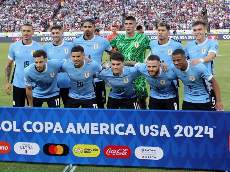 Los jugadores de Uruguay en la Copa América. EFE/EPA/WILLIAM PURNELL